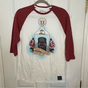 Disney Pinocchio Official 100% cotton Baseball T shirt small